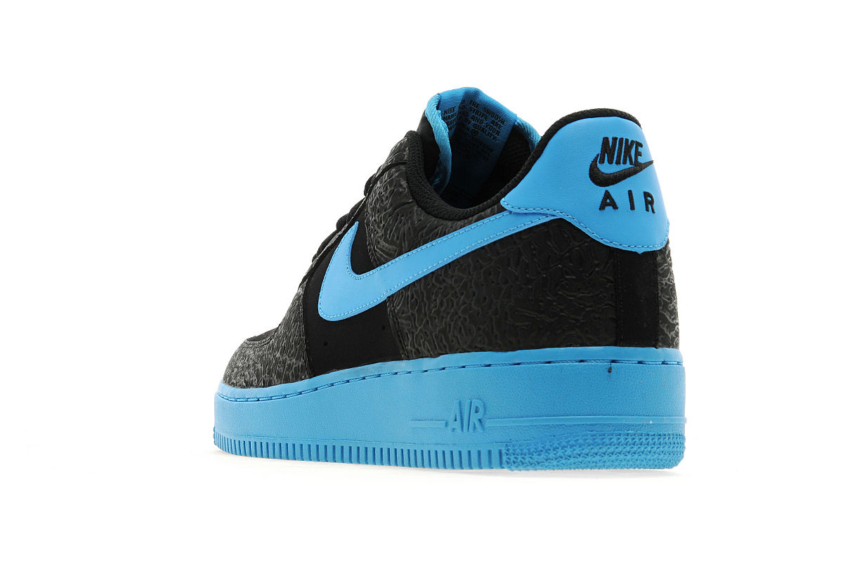 nike air force 1 black and light blue