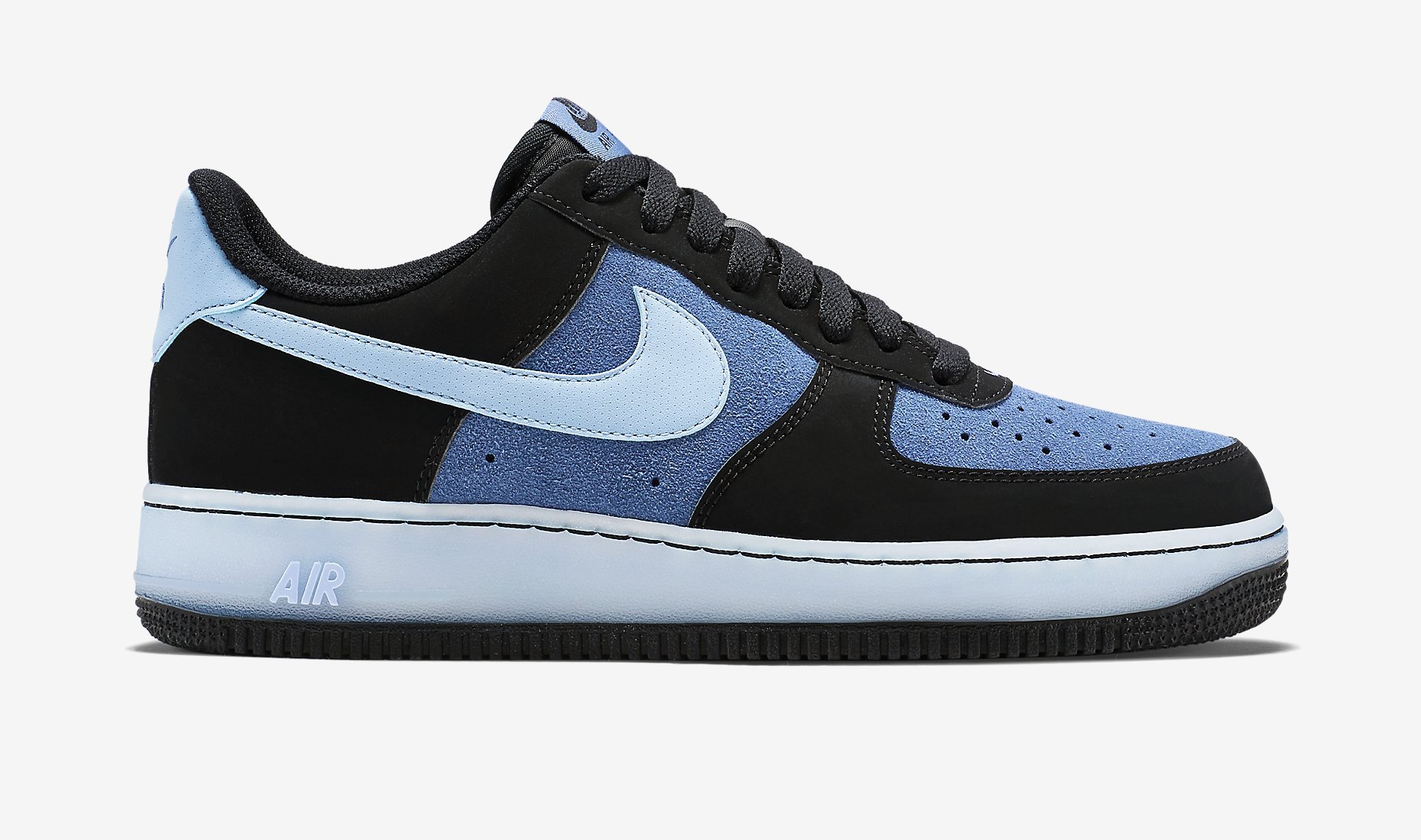 nike air force ones blue and white