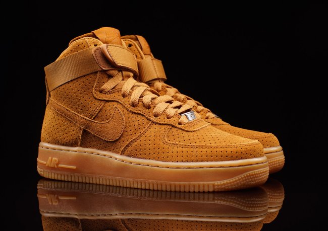 brown air force ones high