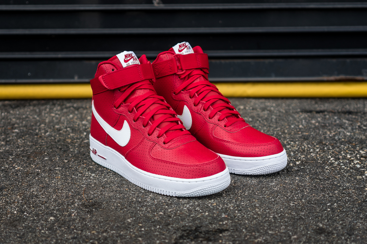 nike air force 1 mid tops red
