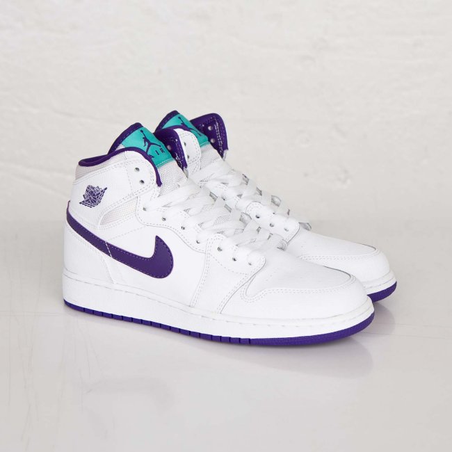 air jordan 1 white court purple