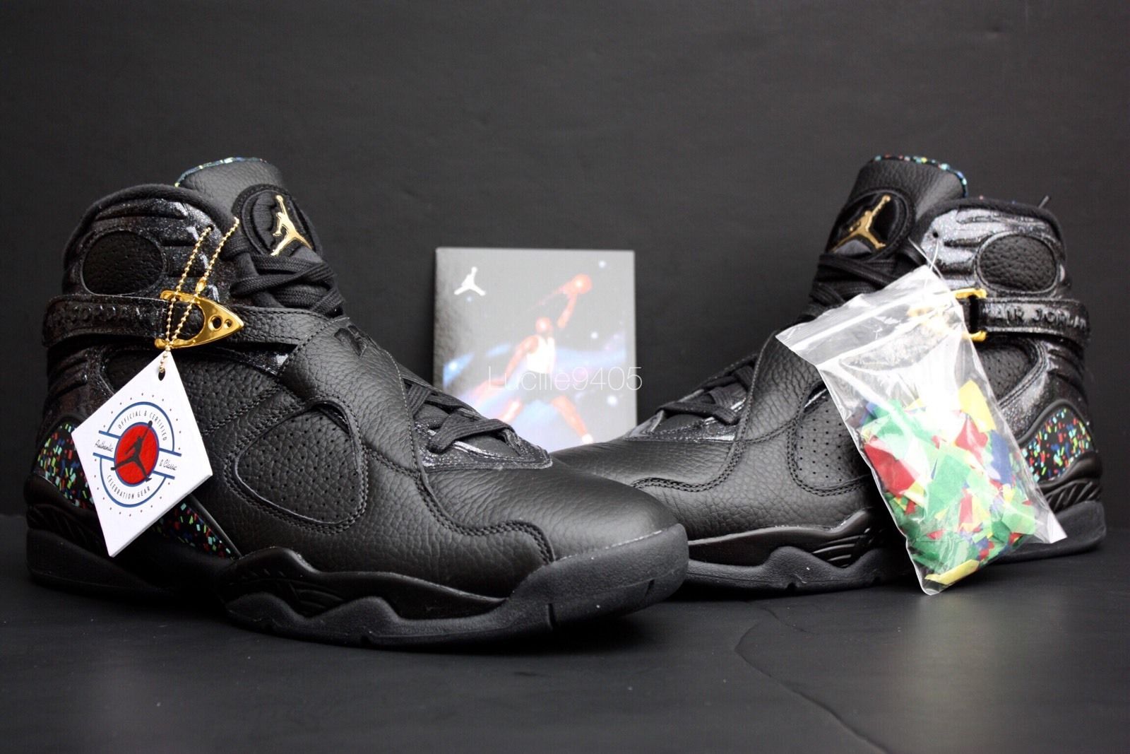 black and gold 8s