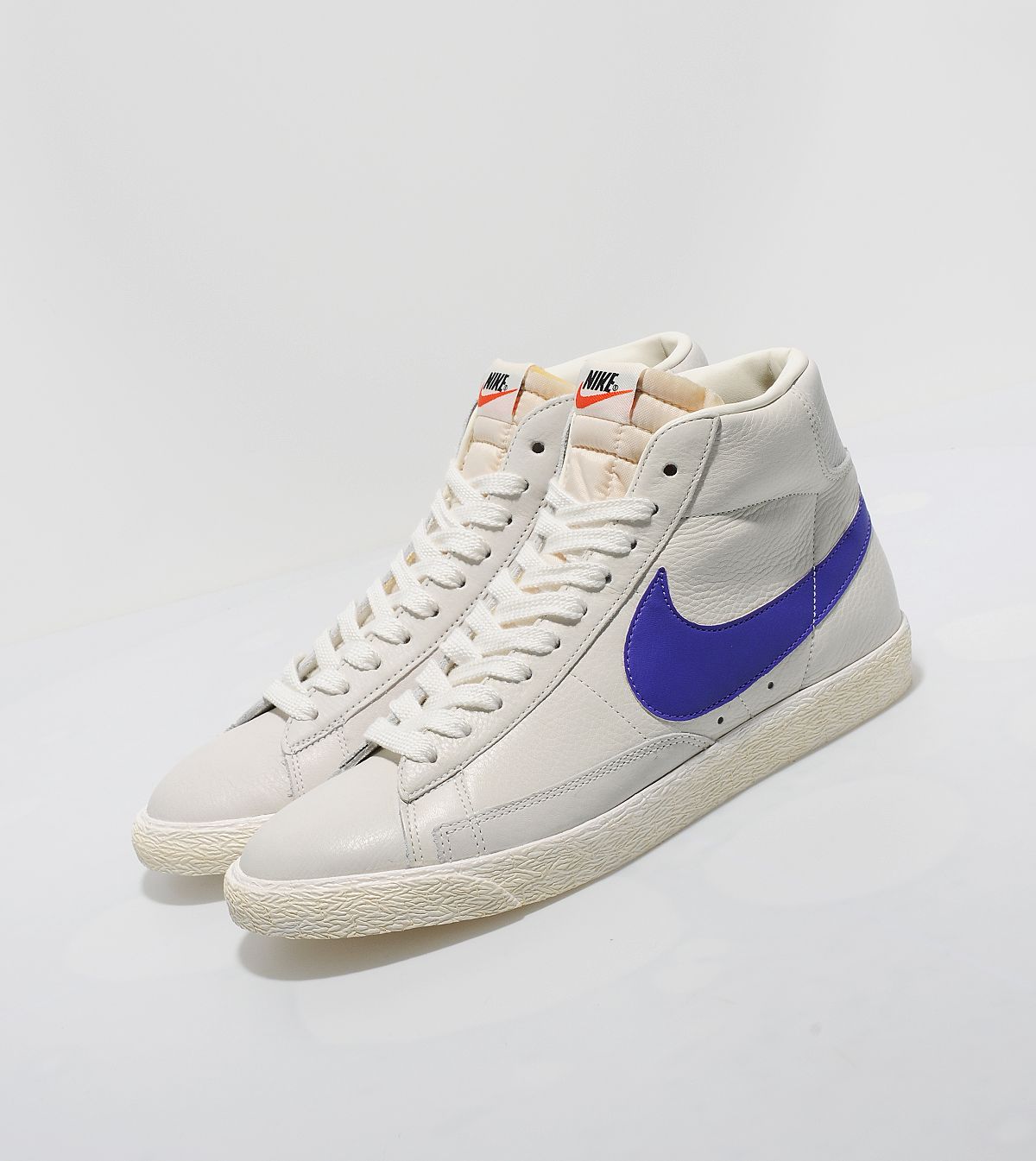 nike blazer croc-effect leather high-top sneakers