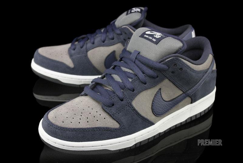 nike dunks blue and grey