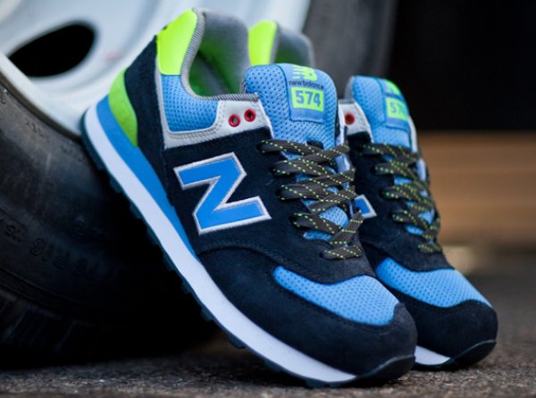 new balance blue and green