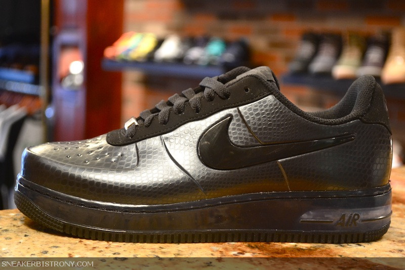 all black air force 1 foamposite