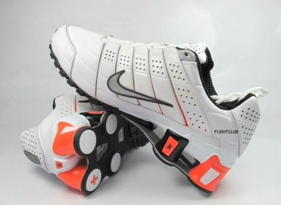 grey and orange shox