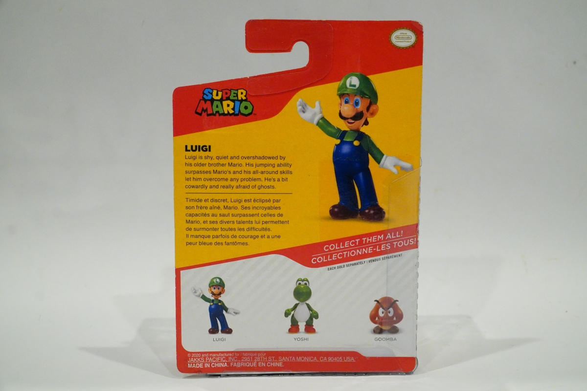 WORLD OF NINTENDO LUIGI FIGURE 2.5~SUPER MARIO JAKKS PACIFIC BRAND NEW ...