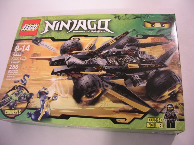 LEGO NINJAGO MASTERS OF SPINJITZU COLE'S TREAD ASSAULT SET 9444 -NEW IN ...