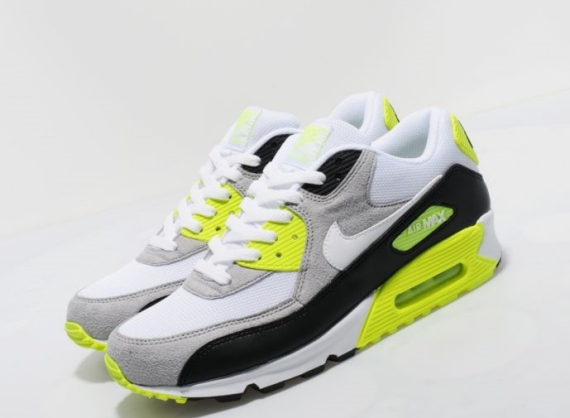 Nike Air Max 90 - White/Black-Grey-Neon - More Images