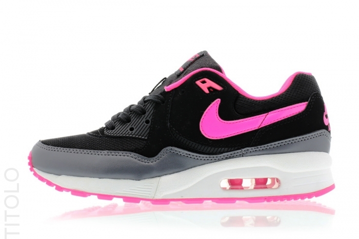 Nike Womens Air Max Light Essential - Black / Hyper Pink-Dark Grey ...