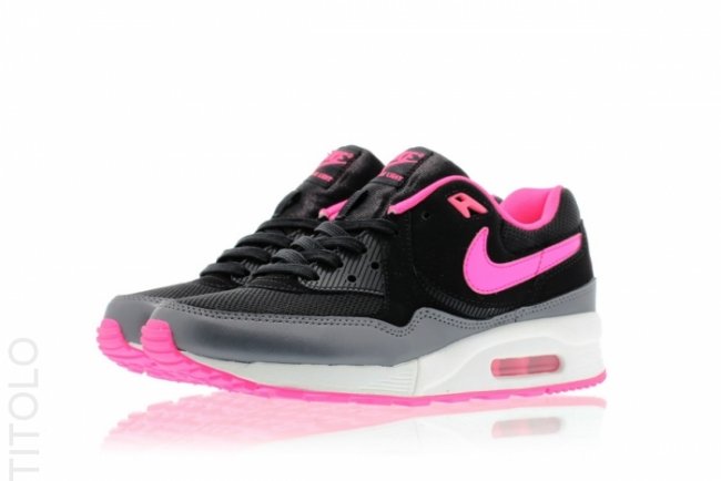 Nike Womens Air Max Light Essential - Black / Hyper Pink-Dark Grey ...